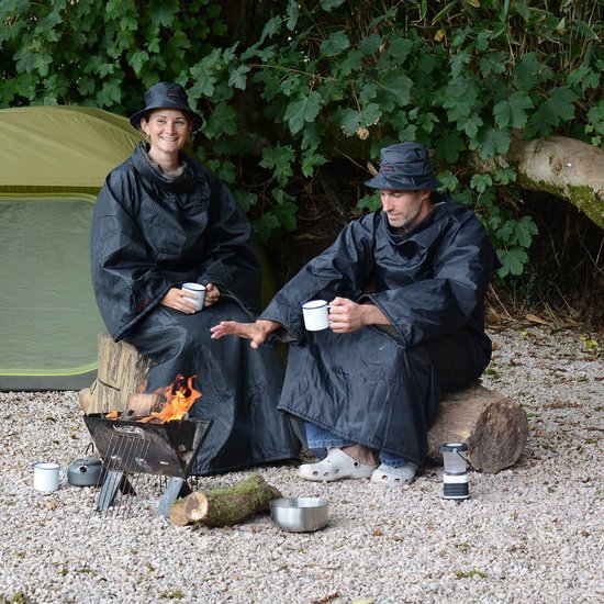 lezer klep rek Snug-Rug - Outdoor deken met mouwen en hoed - Kamperen Vissen - Regenpak  Regenponcho | bol.com