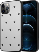 ShieldCase Love A Little geschikt voor Apple iPhone 12 / 12 Pro - 6.1 inch spiegel hoesje  + glazen Screen Protector