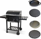 Alice's Garden Houtskoolbarbecue BERNARD - smoker - incl. kookaccessoires - zwart