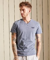 Superdry Vintage Logo Heren T-shirt van biologisch katoen met V-hals - Maat M