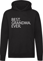 BEST GRANDMA EVER | Unisex | Trui | Sweater | Hoodie | Capuchon | Zwart | Tekst | Altijd | Liefste | Grootouders | Moederdag | Mama | Oma | Vrouwendag | Sarah | Familie | Grappig |