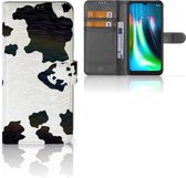 Mobiel Book Case Motorola Moto G9 Play | E7 Plus GSM Hoesje Koeienvlekken
