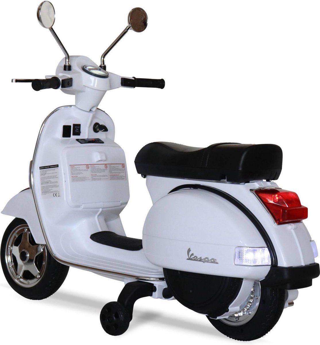 Vespa PX150 rose, scooter électrique pour enfants 12V 4,5 Ah, 1 place avec  radio