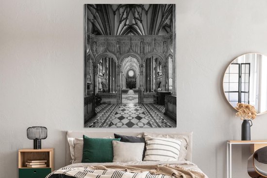 Canvas schilderij 120x160 cm Wanddecoratie De Gotische kathedraal van Bristol . bol