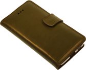 Made-NL Handgemaakte Samsung Galaxy A72 book case bruin soepel leer hoesje