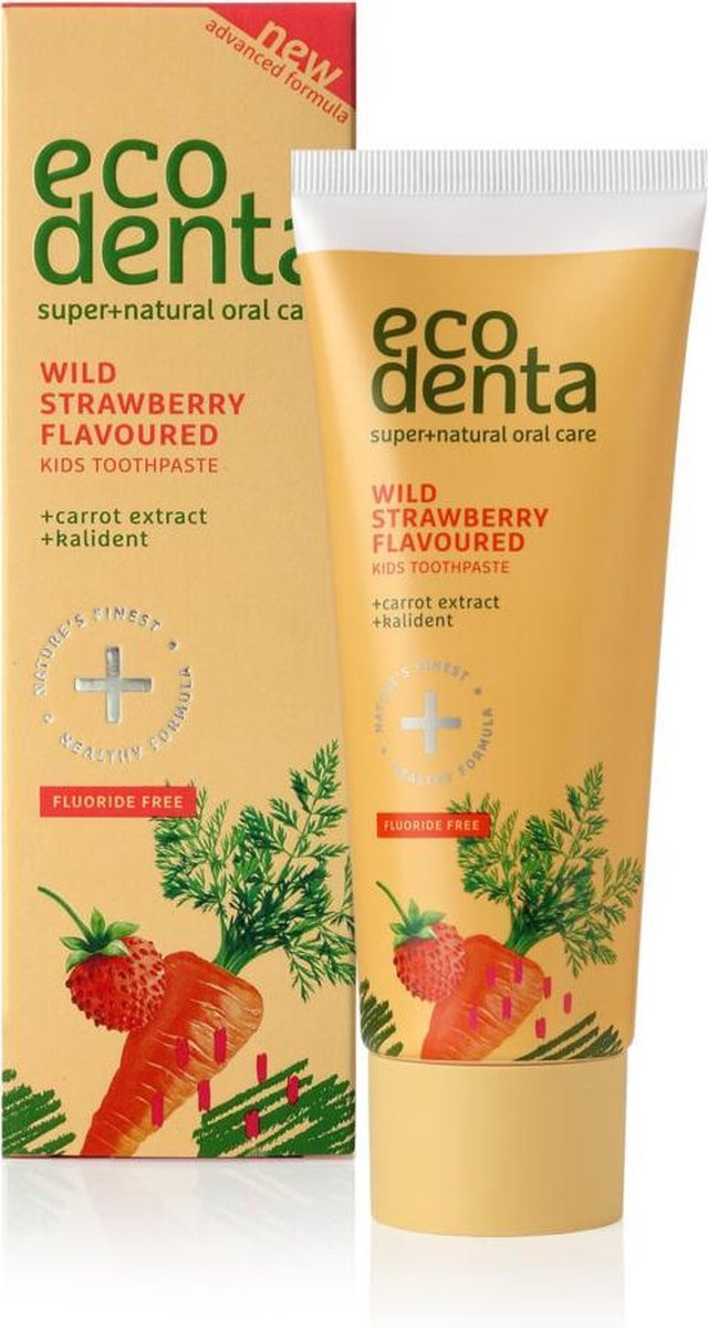 Ecodenta Wild Strawberry Flavoured Kids Tandpasta 3-6 jaar - 75 ml