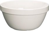 beslagkom 200 ml rond 9,5 cm aardewerk wit