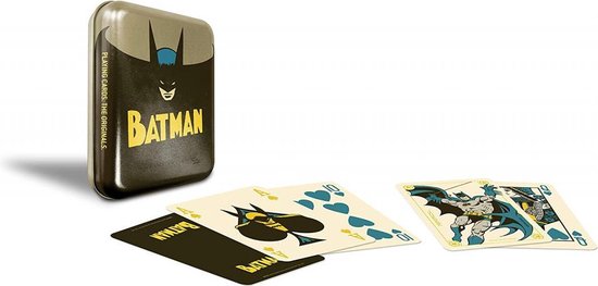 Afbeelding van het spel speelkaarten in blik DC Comics Batman 56-delig