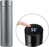 thermosfles met display 0,5 liter RVS zilver