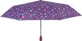 mini-paraplu Bloemen 99 cm polyester paars