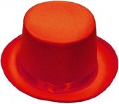 hoge hoed unisex rood