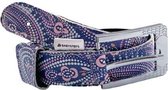 Leren kinderriem BabySteps Paisley dotted Purple meisjes 75cm