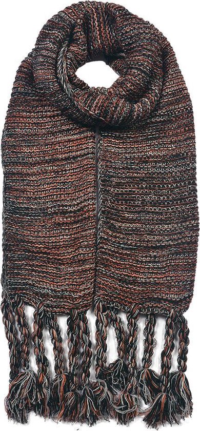 Juleeze Wintersjaal Dames 30x160 cm Bruin Synthetisch Wintershawl