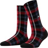 Burlington Sokken Modular Check Dames 27047 - Zwart 3000 black Dames - 36-41
