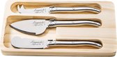 Ensemble de couteaux à fromage Laguiole Style de Vie Premium Line - 3 pièces - acier inoxydable
