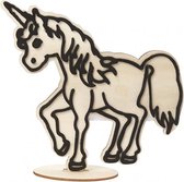 houten figuur om te decoreren Paard 19 cm