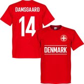 Denemarken Damsgaard 14 Team T-Shirt - Rood - XS