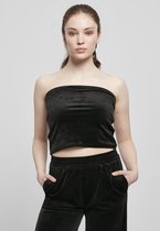 Urban Classics Bandeau top -XL- Short Velvet Tube Zwart