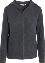 Cassis - Female - Cardigan met rits en capuchon  - Gris Chine