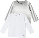 s.Oliver Baby T shirt double pack - Lange mouw - Stretch - Maat 86