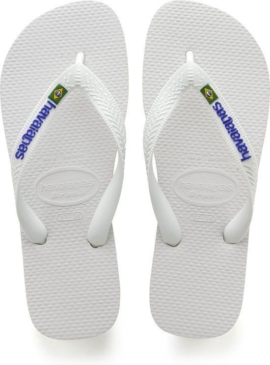 Havaianas Brasil logo Slippers - Wit