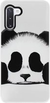- ADEL Siliconen Back Cover Softcase Hoesje Geschikt voor Samsung Galaxy Note 10 - Panda