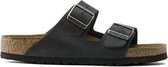 Birkenstock slipper ARIZONA SFB Black regular Fettleder Oiled Leather - Maat 46