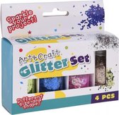 glitterpotjes 4 stuks