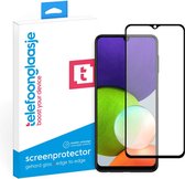 Telefoonglaasje Screenprotectors Geschikt voor Samsung Galaxy A22 4G - Volledig Dekkend - Gehard Glas Screenprotector Geschikt voor Samsung Galaxy A22 4G - Beschermglas van rand to