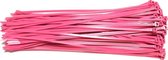 Kabelbinders 4,8 x 300 mm neon roze zak 100 stuks