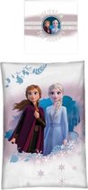 dekbedovertrek Frozen 140 x 200 cm microfiber wit