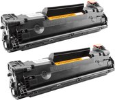 Print-Equipment Toner cartridge / Alternatief multipack 2 x HP CE278A zwart | HP LaserJet Professional P1500/ P1566/ P1567/ P1568/ P1569/ P1600/ P1601/