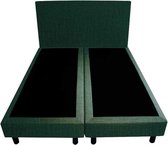 Bedworld Boxspring 200x220 - Geveerd - Velours - Groen (ML37)