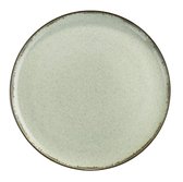 Kitchen trend - servies - dinerbord - zeegroen ocean - porselein - set van 6 - 24 cm rond