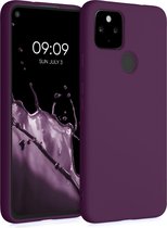 kwmobile telefoonhoesje voor Google Pixel 4a 5G - Hoesje voor smartphone - Back cover in bordeaux-violet