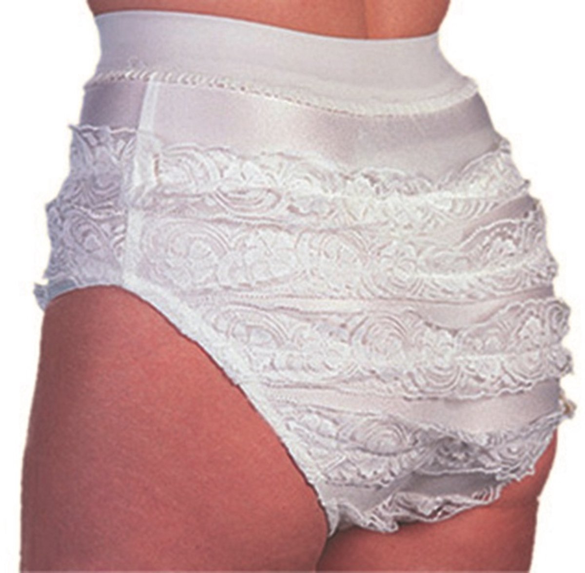 Broek met ruches wit voor kind maat 152