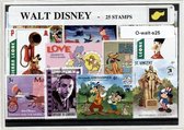Walt Disney – Luxe postzegel pakket (A6 formaat) : collectie van 25 verschillende postzegels van Walt Disney – kan als ansichtkaart in een A6 envelop - authentiek cadeau - kado - geschenk - kaart - mickey mouse - jungle book - sneeuwwitje - pretpark