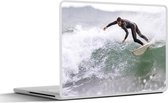 Laptop sticker - 12.3 inch - Zee - Surf - Golven - 30x22cm - Laptopstickers - Laptop skin - Cover