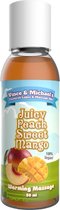VINCE and MICHAEL'S | Vincen and Michael's Professional Massage Oil Juicy Peach Sweet Mang 50ml