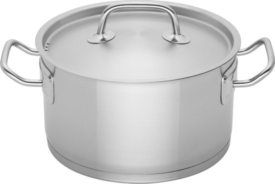 Sola - Casserole Profiline Deluxe - Ø 24 cm - Argent - Couvercle inclus