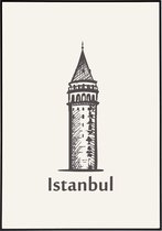 Poster Galata Kulesi in Istanbul - 50x70 cm