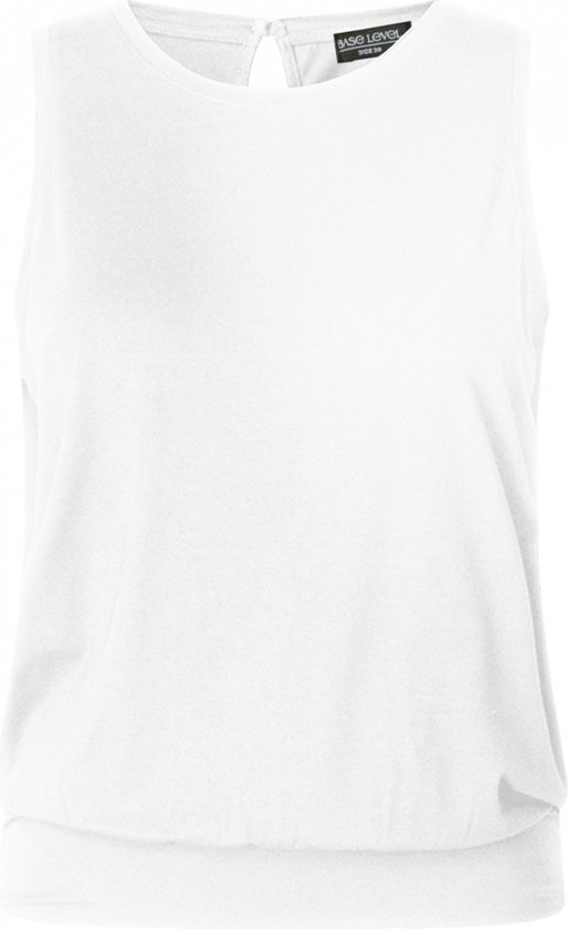 BASE LEVEL CURVY Yasmina Top - White - maat 3(52)