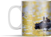 Mok - Ijsduiker met twee kuikentjes - 350 ml - Beker