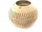 kaarsenhouder - kokosnoot H14  - 1 kaars