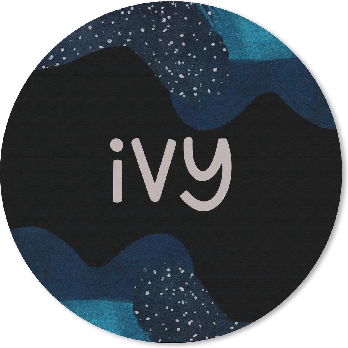 Muismat rond 40x40 cm - Mousepad Ivy - Pastel - Meisje - Ronde muismatten