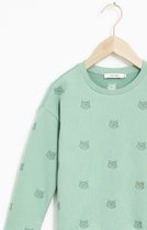 Sissy-Boy - Groene sweater met geborduurde honden