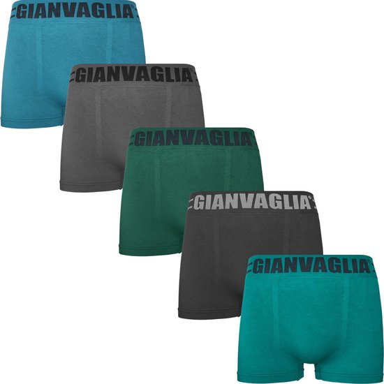 Caleçon Gianvaglia en microfibre pour hommes sans couture - Paquet de 10 - Taille M/L
