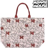 Handtas Minnie Mouse Handvatten Rood Beige