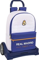 Schoolrugzak met Wielen Real Madrid C.F. Blauw Wit