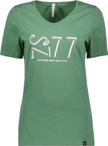 Zoso T-shirt Jane T Shirt With Print 215 Green/black Dames Maat - XS